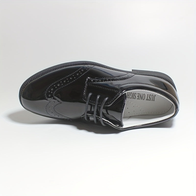 Boys Shoes Brogue Formal Classic Footwear Boys Oxford Shoes Classic Oxfords Wingtip Dress Shoes Round Toe Shoes