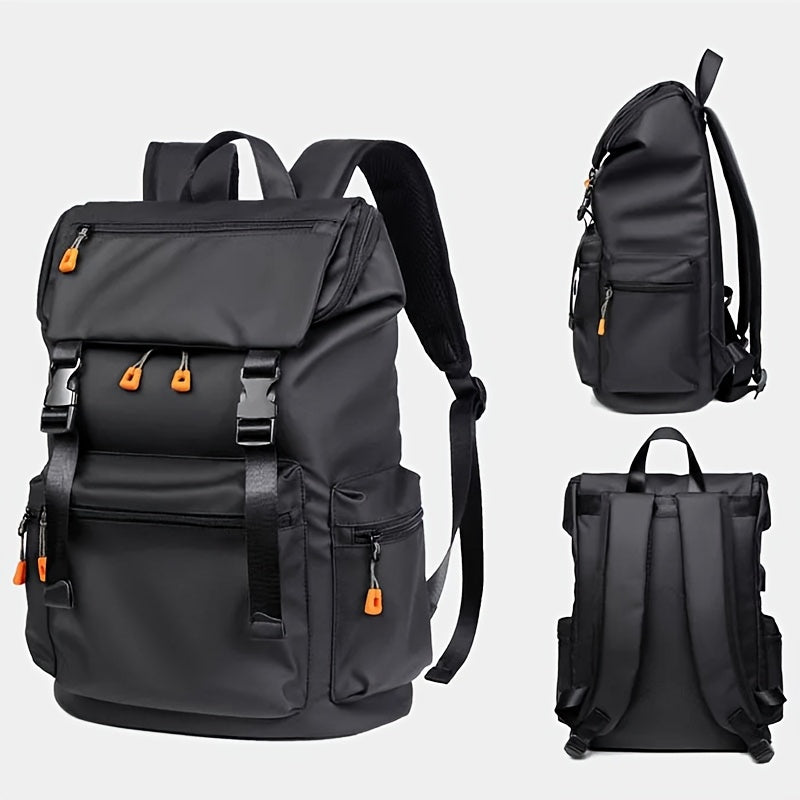 Men's Professional Backpack - Large Capacity Laptop Backpack with 39.62cm Sleeve, Business Computer Bag, Heavy-Duty Zipper Closure, Adjustable Padded Shoulder Straps - Lightweight Work Backpack for Office, College, Travel - E