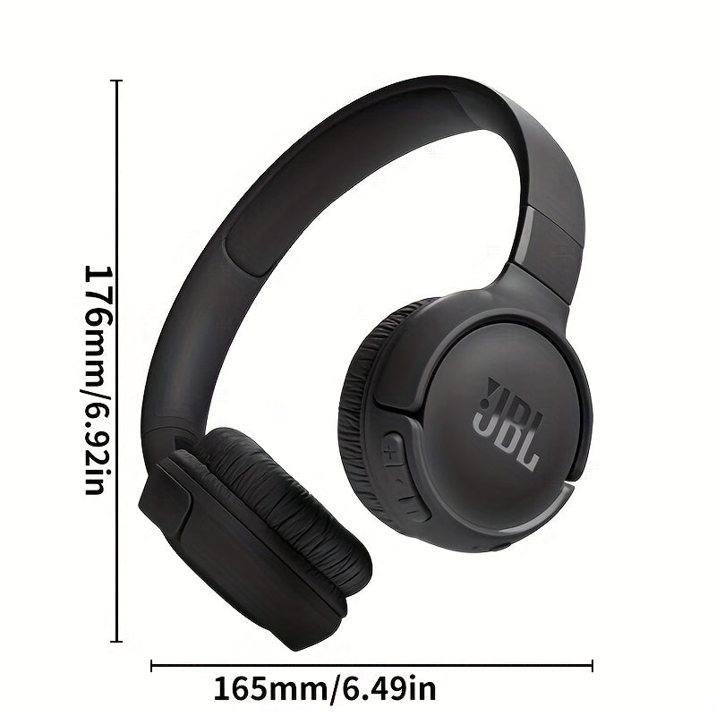 Ideal for Travel, Work, Home, And Gym, The JBL T520BT Wireless Headphones Feature Deep Bass, Long Battery Life, And a Comfortable Fit