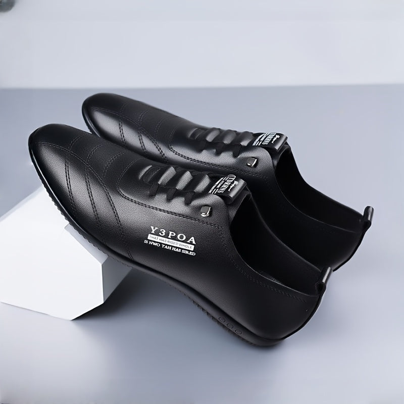 Men's White EVA Soft Sole Casual Sneakers - Low-Top Lace-Up Shoes with Rubber Outsole, Comfortable Versatile Design for Casual Attire, Shoes Sneakers, Comfortable Footwear, Minimalist Style, Cushioned Insole, Urban Style