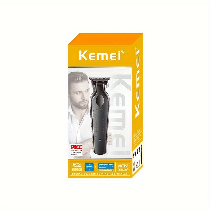 Electric Hair Clipper KM-2299 Cross-border Electric Pusher USB Oil Head Carving Scissor Barber Shop Trimmer