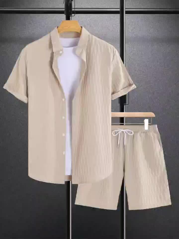 Men's Fashion Casual Shirt Suit
