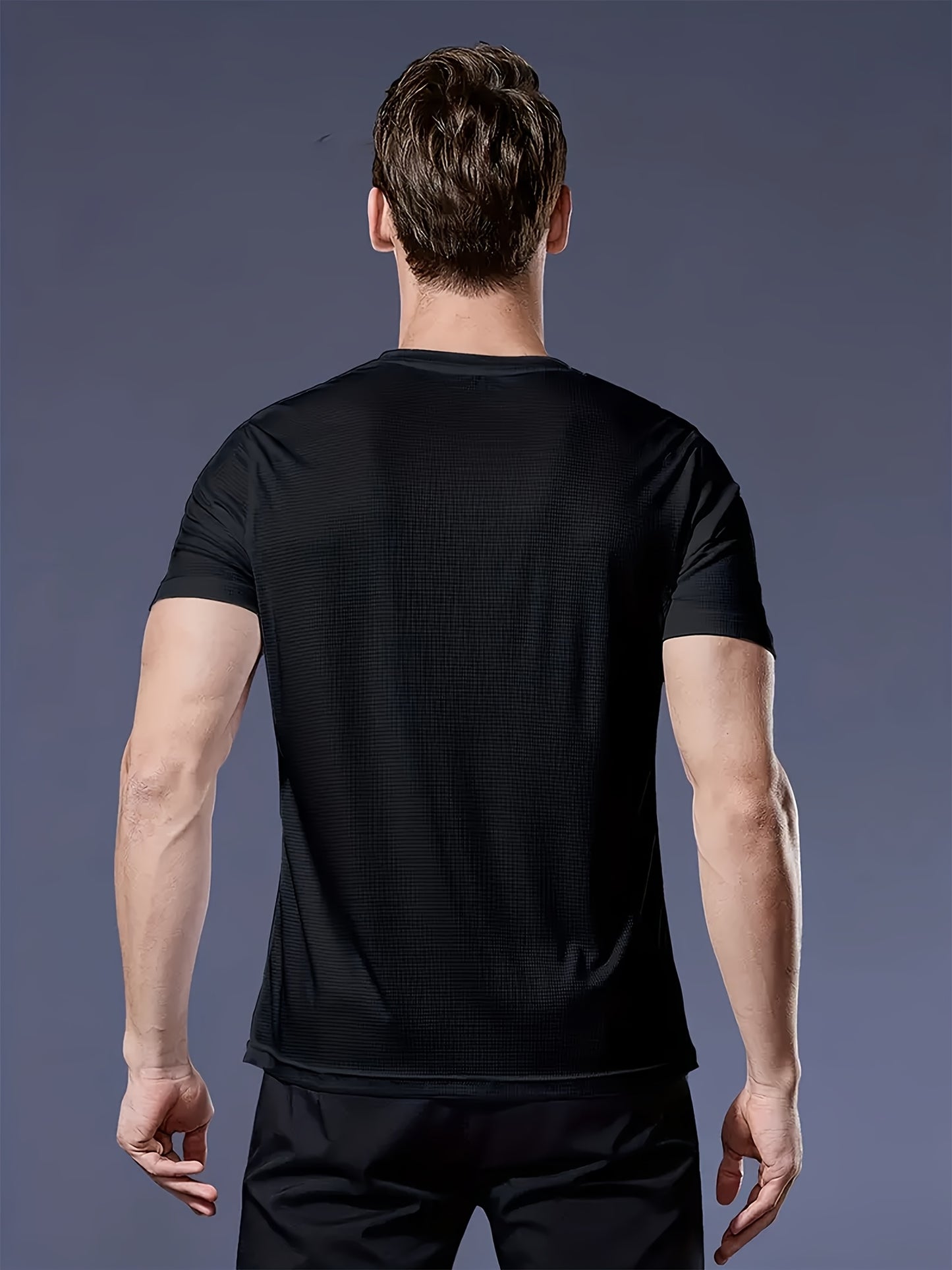 3pcs Mixed Print Deer Pattern Men's Ultra-Lightweight Round Neck T-Shirt - Quick-Dry, Breathable, Sweat-Absorbent Casual Summer Short Sleeve Shirt for Men, Gift Idea with Round Neck Design
