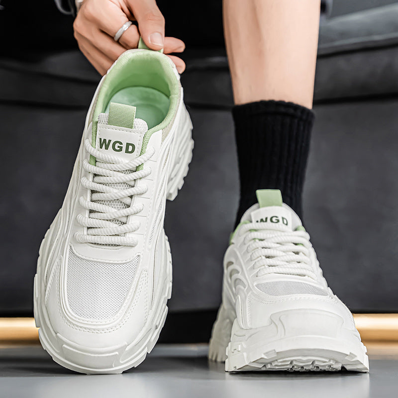 Men'S Shoes for Summer 2025, Featuring Breathable Mesh Casual Sneakers That Are Comfortable, Lightweight, And Stylish. These Platform Dad Shoes with Thick Soles Are Versatile And Available at a Special Price.