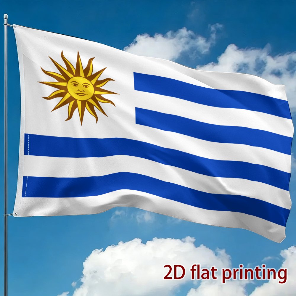 Uruguay Flag Polyester Fan Support Flag for Sports Events