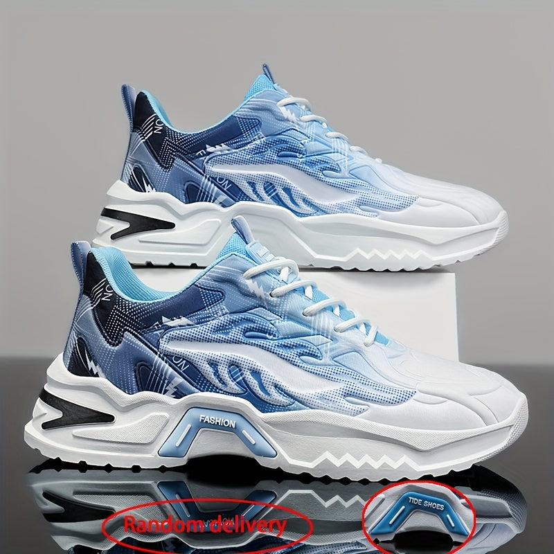 Men'S Breathable Mesh Casual Business Shoes - Low-Top Lace-Up Sneakers with Cushioned PVC Sole, All-Season Comfort for Daily Wear, Sports Office, Grey/Black/White Design, Shoes Sneakers, Sleek Sporty Look, Comfortable Fabri