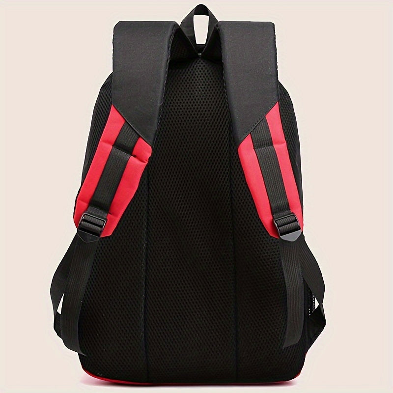Durable Oxford Fabric Backpack - Spacious, Breathable, Adjustable Strap, Laptop Compartment, Ideal for Hiking, Camping, Travel, School Work - High 46cm, Long 32cm, Thick 19cm, School Backpack Adjustable Strap Backpack D