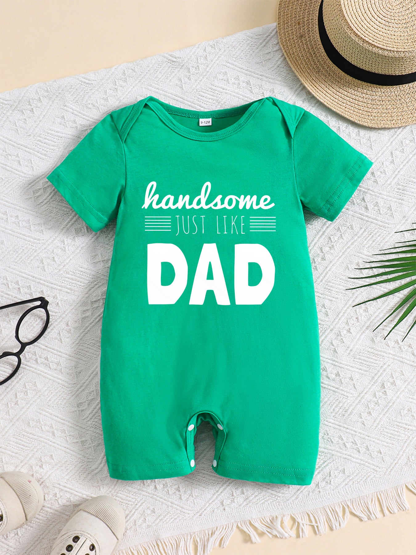 Baby Boy Summer Bodysuit with Cartoon Print - Soft Cotton Onesie