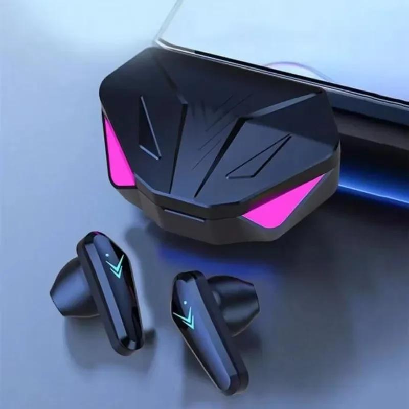 NEW X15 Earphones Bluetooth Wireless Gamer Headphones 65ms Low Latency Earbuds Fone Gamer Headset Gamer with Mic Handfree