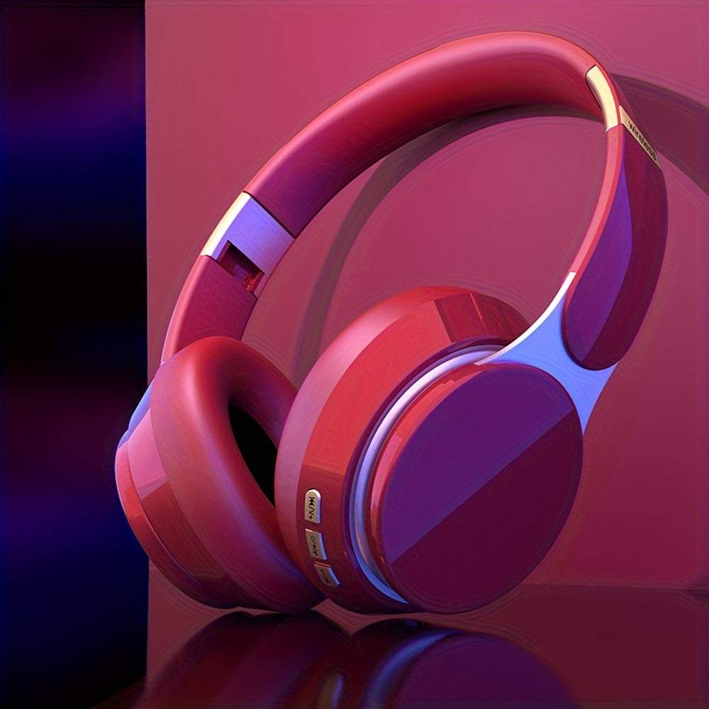 07S Wireless Over-Ear Headphones with Surround Bass, Foldable Design, 400mAh Battery - Wireless Compatible, Supports Wired/TF Card/Radio Modes, Ideal for Sports, Gaming, Photography & More, Wireless Headphones
