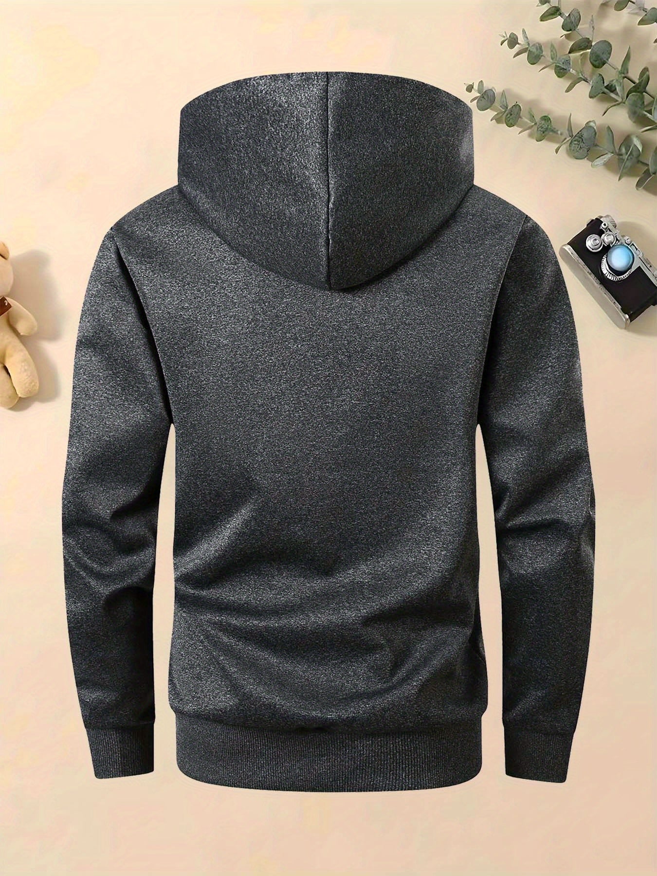 Men's Trendy Autumn/Winter Hooded Jacket and Shirt Two-Piece Set with CK Print, Casual Business Outfit, Youth Leisure Baseball Uniform Stand Collar Suit