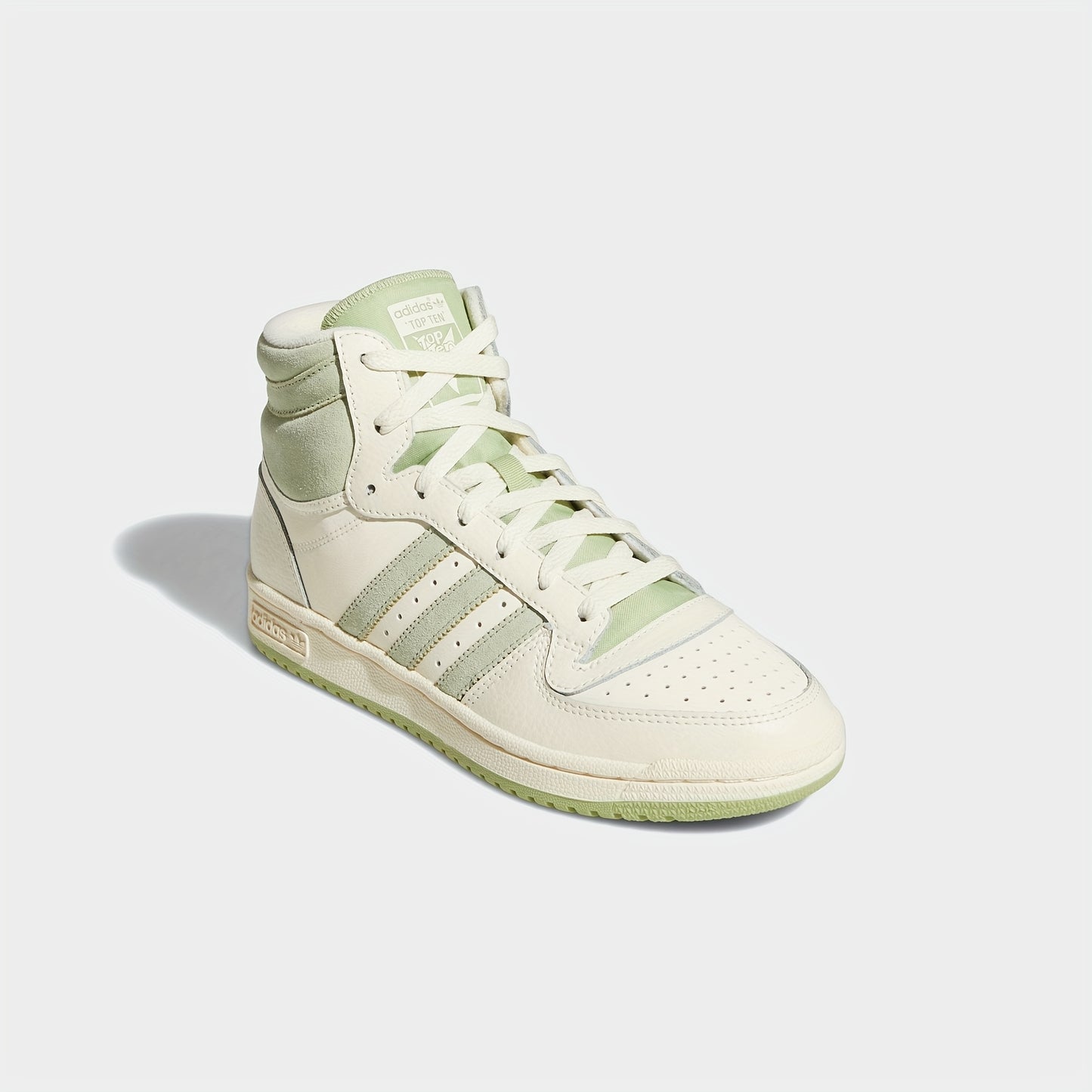 Adidas Women's Clover High-Top Sneakers - Casual Striped Lace-Up Shoes with Synthetic Cover Upper, Breathable Fabric Lining Durable Rubber Sole for All-Season Wear (GX0815), Comfortable Footwear, Laceup Closure, Everyday Fo