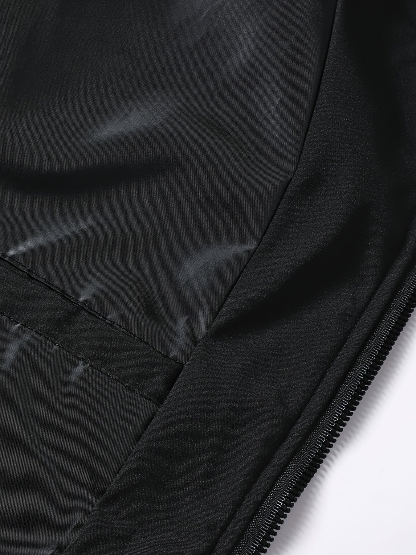 Men's Stylish Windproof Jacket - Solid Color, Stand Collar, Zip-Up with Pockets, Lightweight Polyester for All Seasons, Casual & Outdoor Wear, Allseason Jacket | Zipup Jacket | Polyester Jacket, Windbreaker Jacket