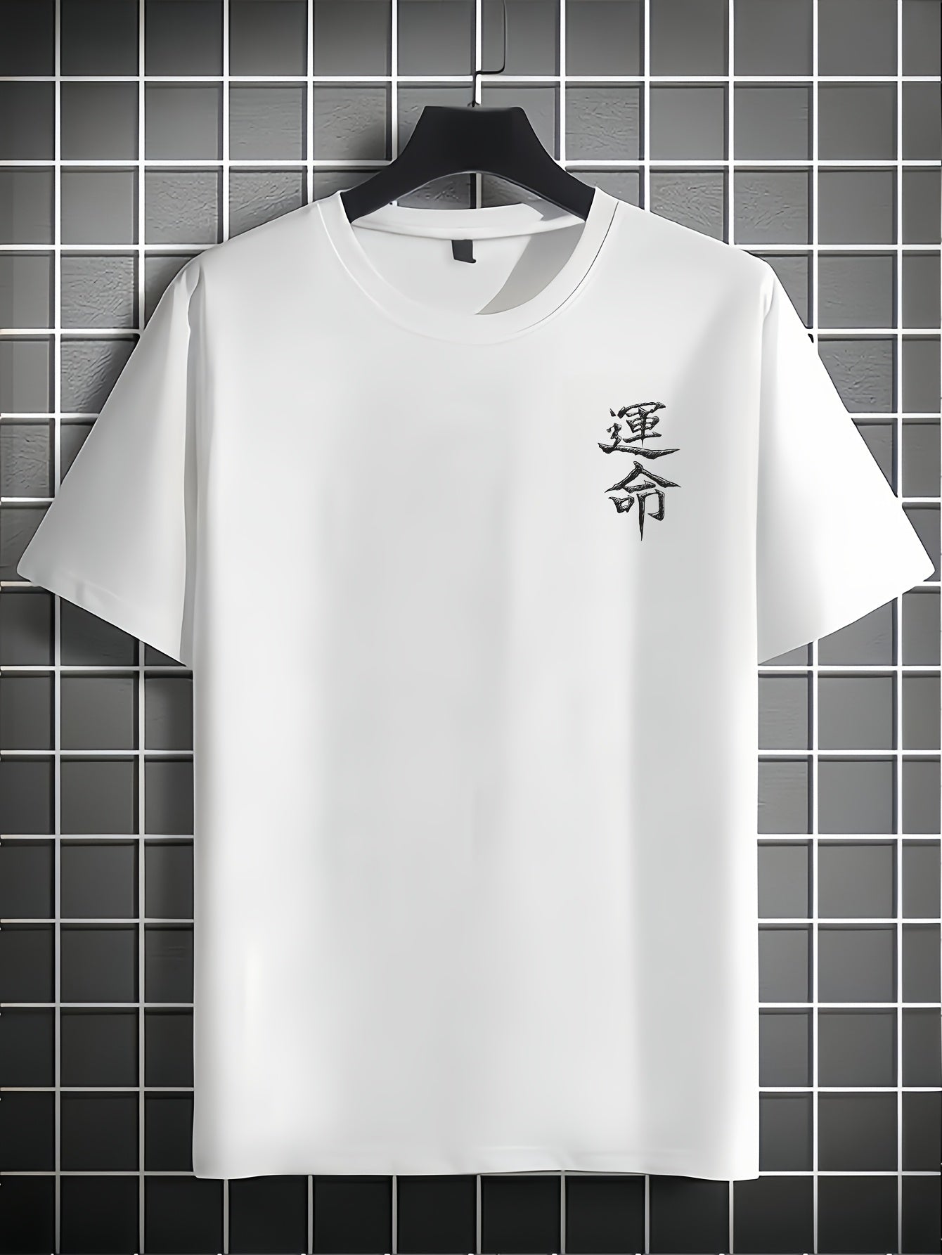 Men'S Japanese Samurai Sword Graphic T-Shirt - Casual Loose Fit Crew Neck, Short Sleeve Tee with Red Stylized Japanese Katanas Design, Breathable Polyester for Spring Summer Outdoor Wear