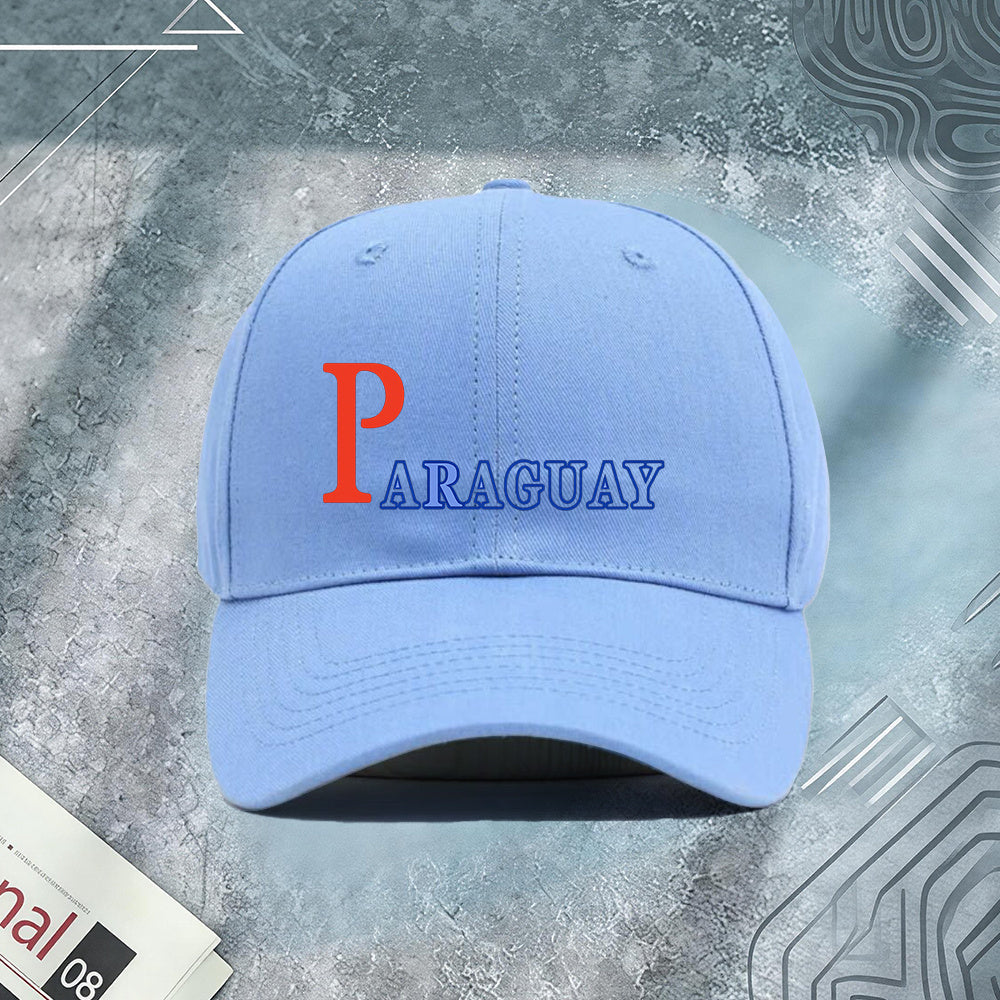 Unisex Paraguay Print Lightweight Adjustable Baseball Cap