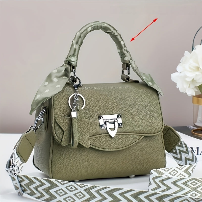High-looking, light luxury, forest style 2024 new Dai Fei bag, hand-held, crossbody, single Handbag, versatile and fashionable small square bag