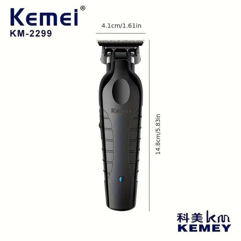 Electric Hair Clipper KM-2299 Cross-border Electric Pusher USB Oil Head Carving Scissor Barber Shop Trimmer