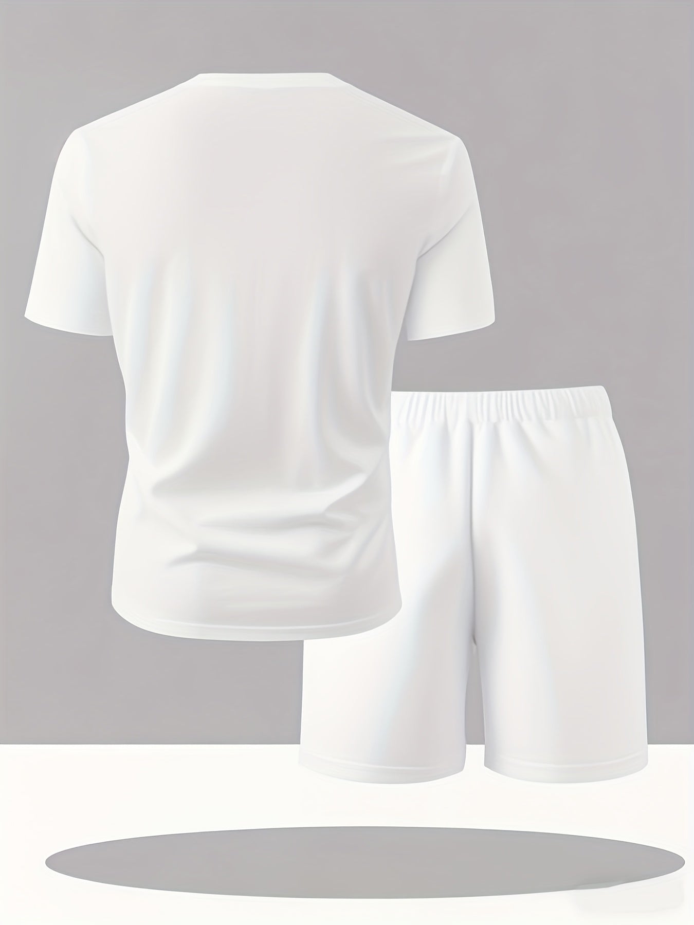 Summer Men'S Casual Sports Short Sleeve T-Shirt and Shorts Set, Comfortable Breathable, Suitable for Outdoor Jogging Running Fitness, Diesel Letter Print Design - 2pcs Set
