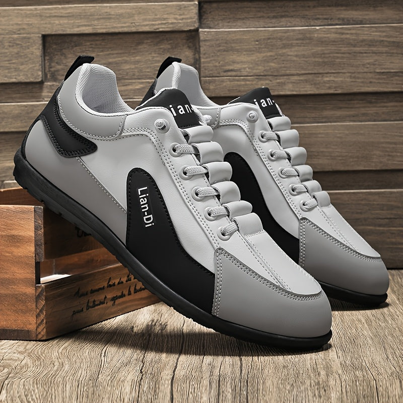 Men's Breathable PU Slip-On Loafers for Summer Casual Wear