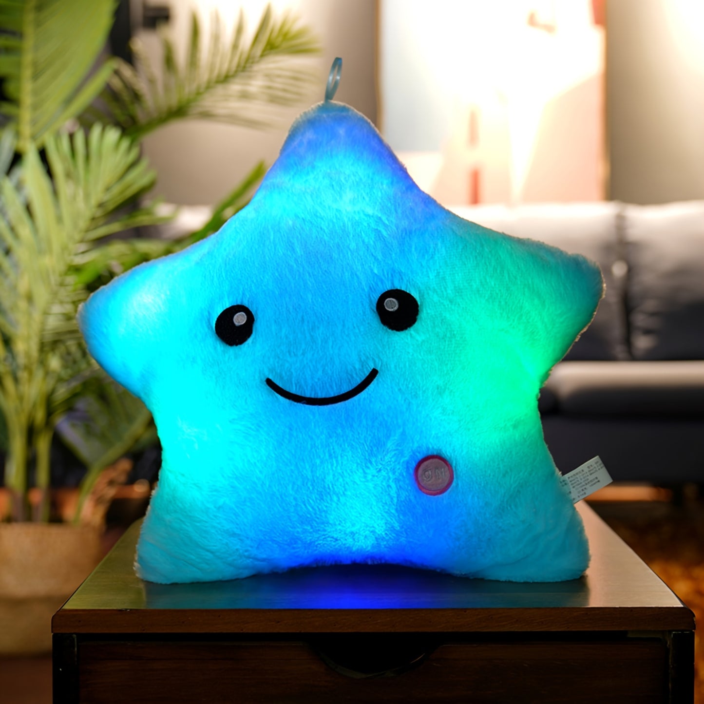 AKKUN Light Up Star Plush Pillow - Glowing Stuffed Toy & Night Light Suitable for Kids, Girls, Bed & Room - Soft LED Cushion with Multiple Colors, Cute Bedtime Companion (24cm & 40cm)