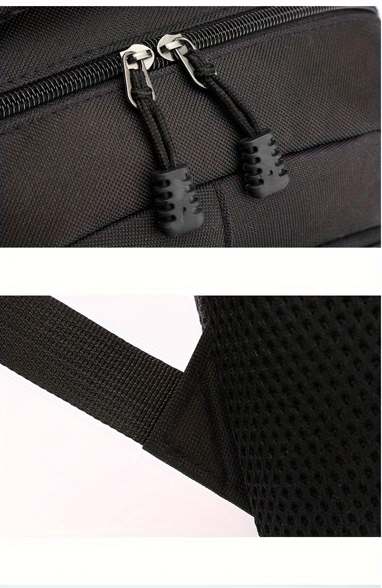 Durable Oxford Fabric Backpack - Spacious, Breathable, Adjustable Strap, Laptop Compartment, Ideal for Hiking, Camping, Travel, School Work - High 46cm, Long 32cm, Thick 19cm, School Backpack Adjustable Strap Backpack D