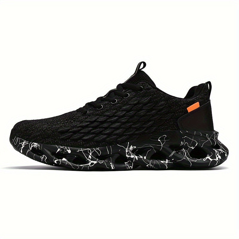 1pair Men'S Preppy Style Mid-Top Sneakers - Solid Color All-Season Casual Athletic Shoes with Lace-Up, Round Toe, Faux Upper, Fabric Inner, Rubber Sole, Fabric Insole