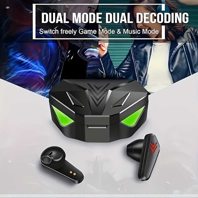 New Wireless Earbuds with LED Display Touch In-Ear TWS True Wireless Sports Music Gaming Headphones Compatible with Smart Devices, Suitable for Low Latency Games and Videos