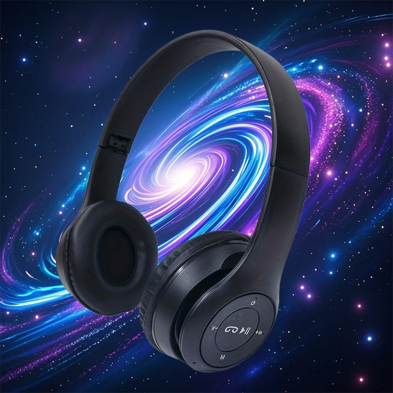 Wireless DJ Headphones with Foldable Design - Long Battery Life, 3.5mm Audio Jack, Ideal for PC/TV/Phone - Popular Over-Ear Wireless Headphones, DJ Headphones|Foldable Headphones|Rechargeable Battery