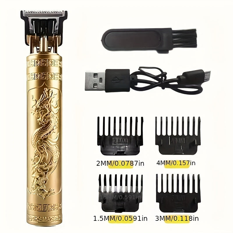 1SET Professional Electric Hair Clipper Men's Barber Shears Barbershop Shaving and Grooming Tool Father's Day Gift
