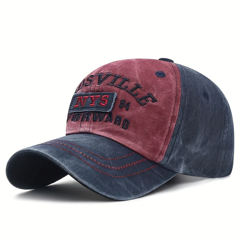 Vintage Embroidered Washed Baseball Cap with NYS 1984, Adjustable, Fade-Resistant Dad Hat - Comfortable Fabric, Sun Protection Suitable for Golf, Fishing, etc. - Ideal Gift