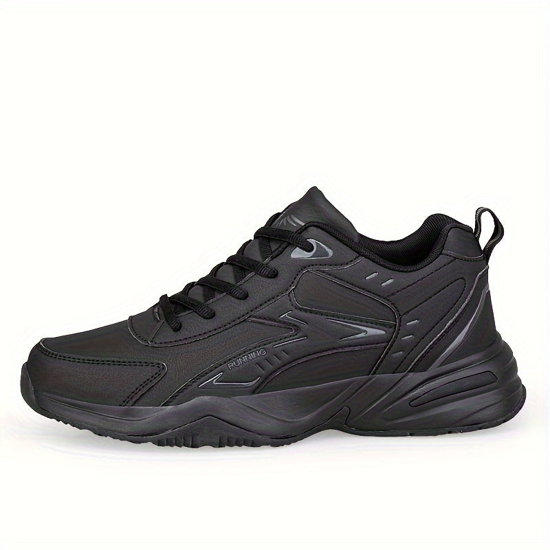 Men's Athletic Sneakers - Striped/Solid, Lace-Up Casual & Running Shoes with Breathable Fabric Lining and Durable TPR Sole