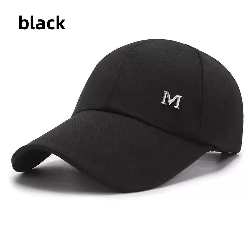 Men's adjustable duckbill cap, baseball cap, casual cap, suitable for outdoor activities, travel, and beach vacations, available in black, blue, red, and khaki colors