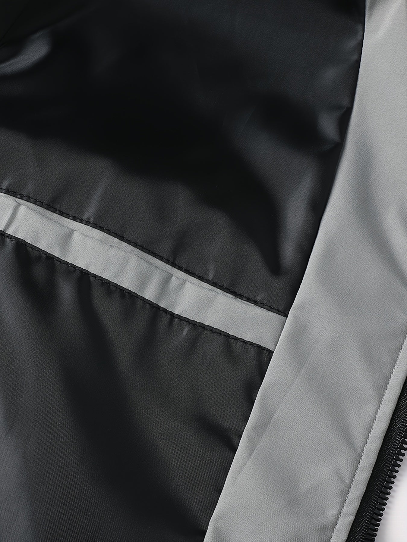 Men's Stylish Windproof Jacket - Solid Color, Stand Collar, Zip-Up with Pockets, Lightweight Polyester for All Seasons, Casual & Outdoor Wear, Allseason Jacket | Zipup Jacket | Polyester Jacket, Windbreaker Jacket