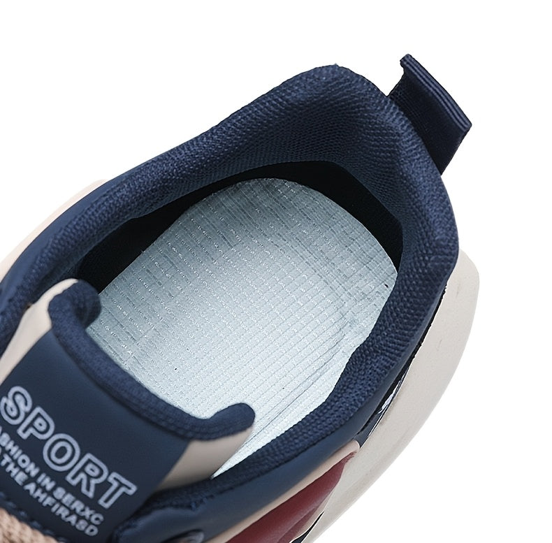 Men's Breathable Casual Sneakers - Trendy Dad Shoes with Thick Sole, Lace-Up, Mid-Top Design for Running Fashion