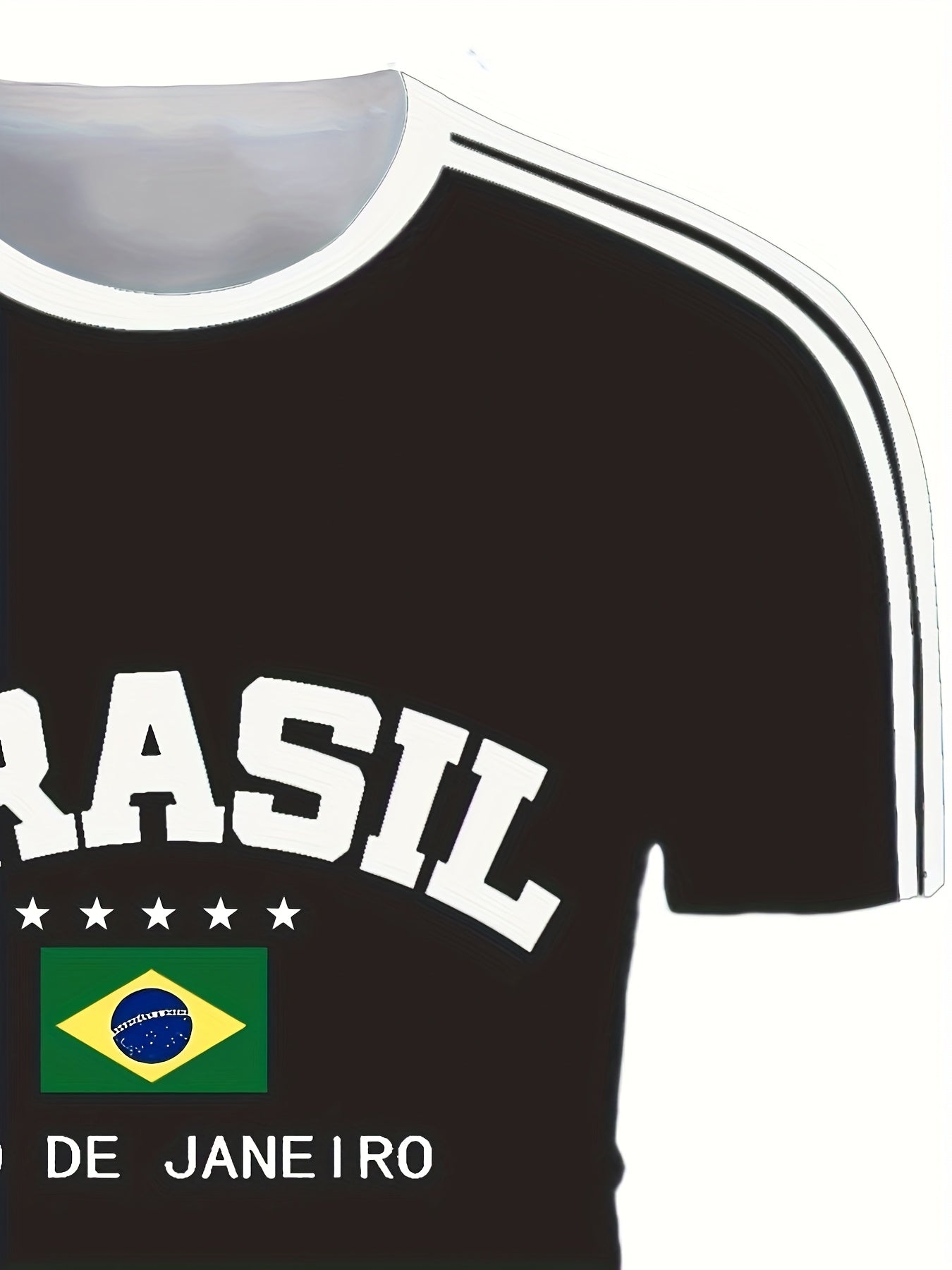Men'S Casual Short-Sleeve T-Shirt with 3D Digital Printing, Round Neck, Brazilian Style, Made of Slightly Stretchy Polyester Knit Fabric, Suitable for Summer Outdoor Activities And Everyday Wear.