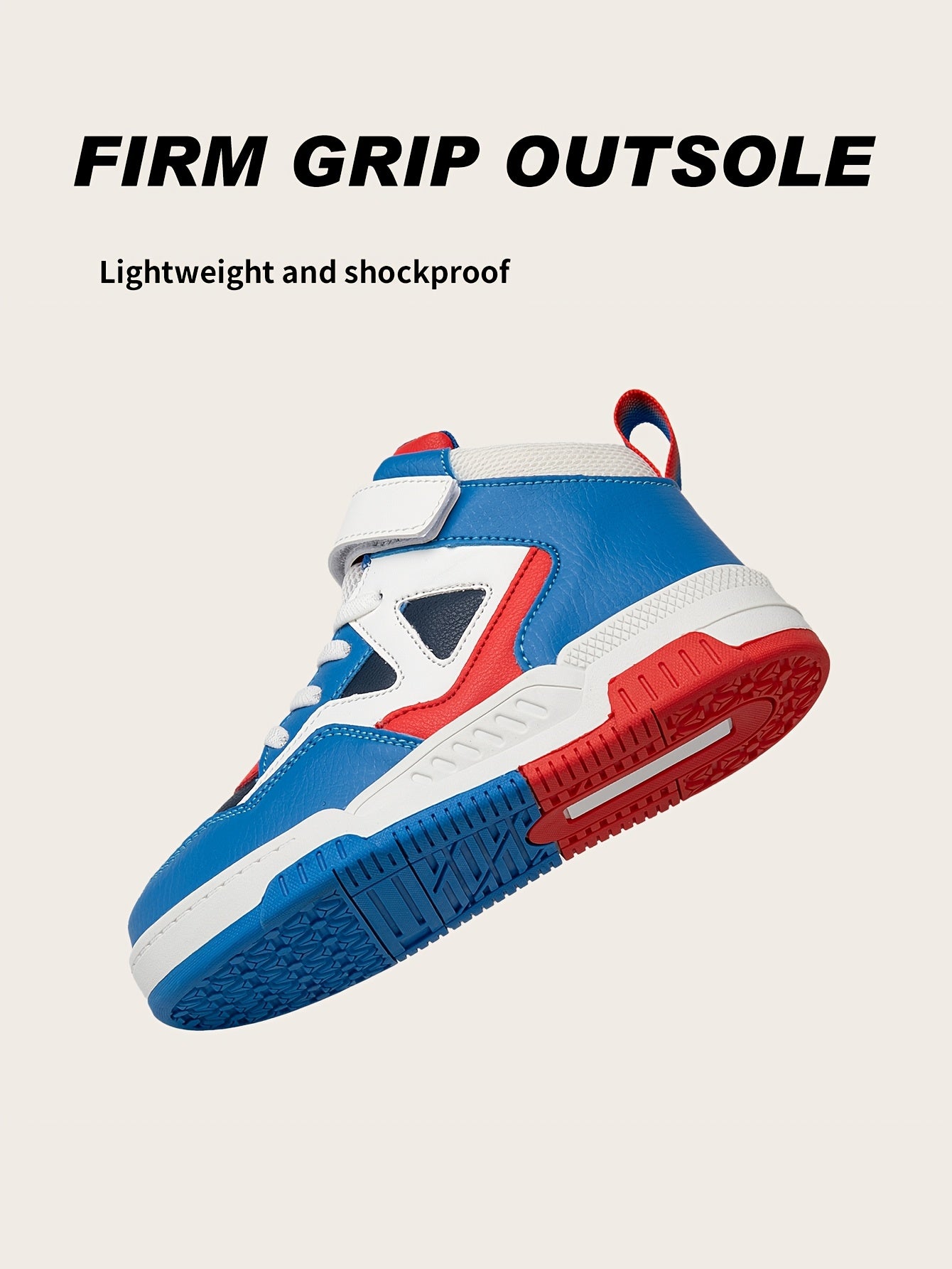 Youngsters' High-Top Sneakers with Color Block Design - Breathable, Non-Slip & Durable for Boys and Girls - Perfect for Outdoor Activities & Casual Attire