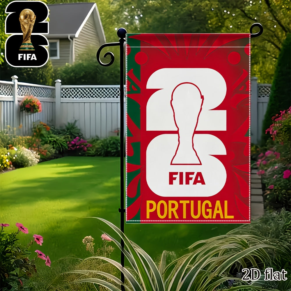2026 FIFA World Cup Double-Sided Linen Garden Flag 30x45cm