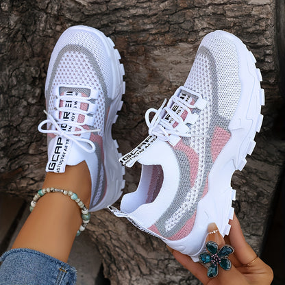 Women's Low-Top Breathable Sneakers with Cushioned Sole