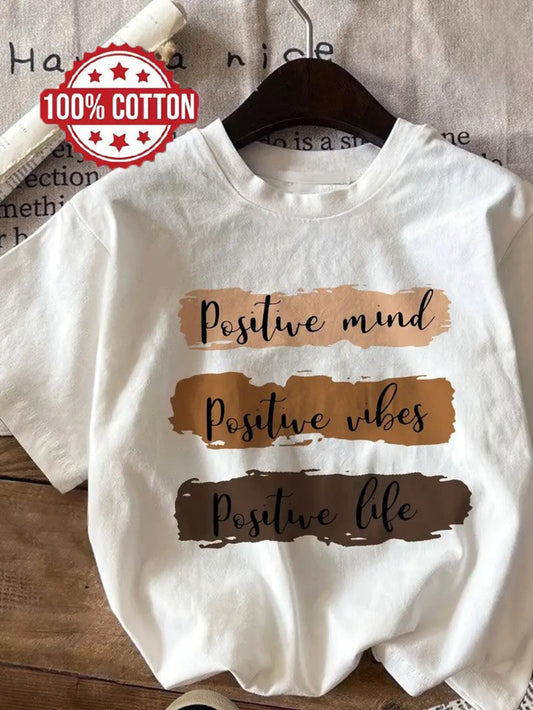 Women's Oversized Cotton T-Shirt Casual Loose Fit Short Sleeve