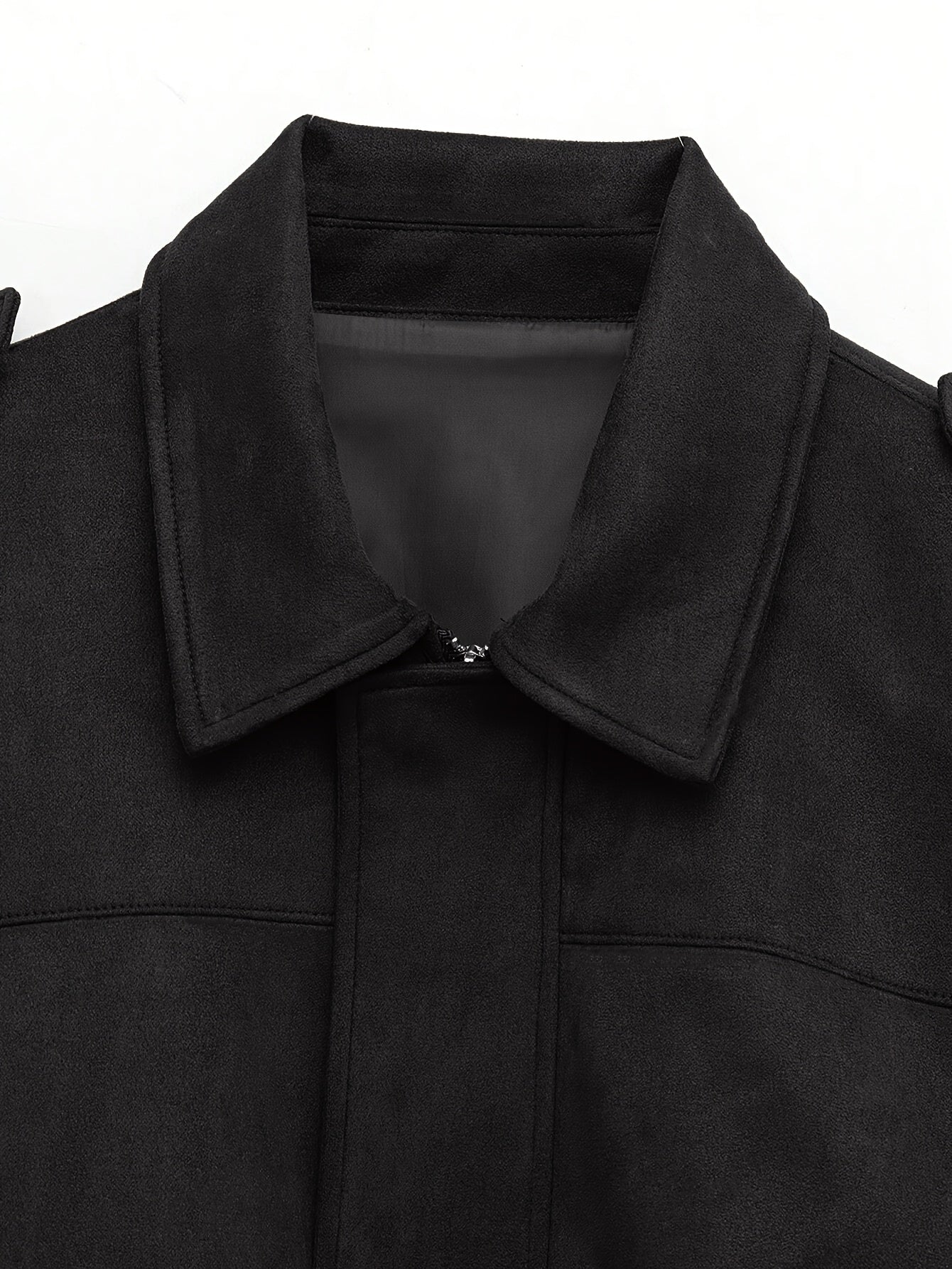 Women'S Vintage Bomber Jacket - Loose Fit Long Sleeve Zip-Up with Drop Shoulder Design, Brown Casual Outerwear for Fall/Winter, Non-Stretch Fabric, Perfect for Casual Attire, Autumn Winter Jacket | Vintage Bomber Style | Zipp