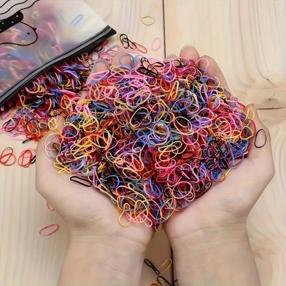 1100pcs Cute Small Hair Ties Set for Secure Styling