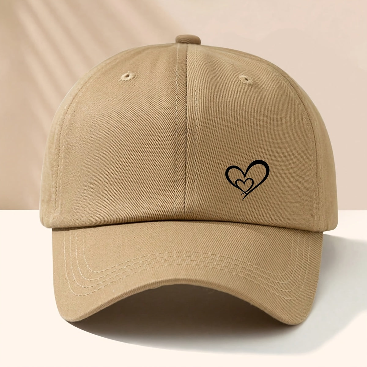 Unisex Breathable Baseball Cap for All Seasons, Fitted Polyester