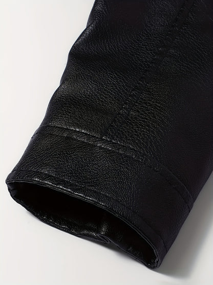 Men's Stylish Burgundy Jacket - Fall/Winter Trendy Stand Collar Biker Jacket with Multiple Zippered Pockets, Casual Design for Casual Attire, Fall Jacket | Modern Casual Jacket | Glossy Finish Jacket