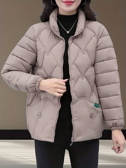 Women's Stylish Winter Coat - Black Herringbone Design, Flared Hem & H-Silhouette, Long Sleeve Non-Stretch Fabric, Hand Wash Only, Japanese-Korean Inspired for Casual & Formal Occasions