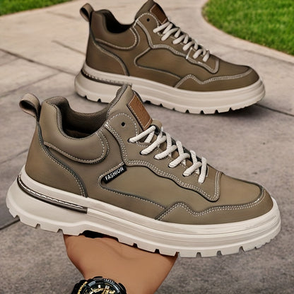 Plus Size Mens Low-Top Casual Ankle Boots for Spring Fall