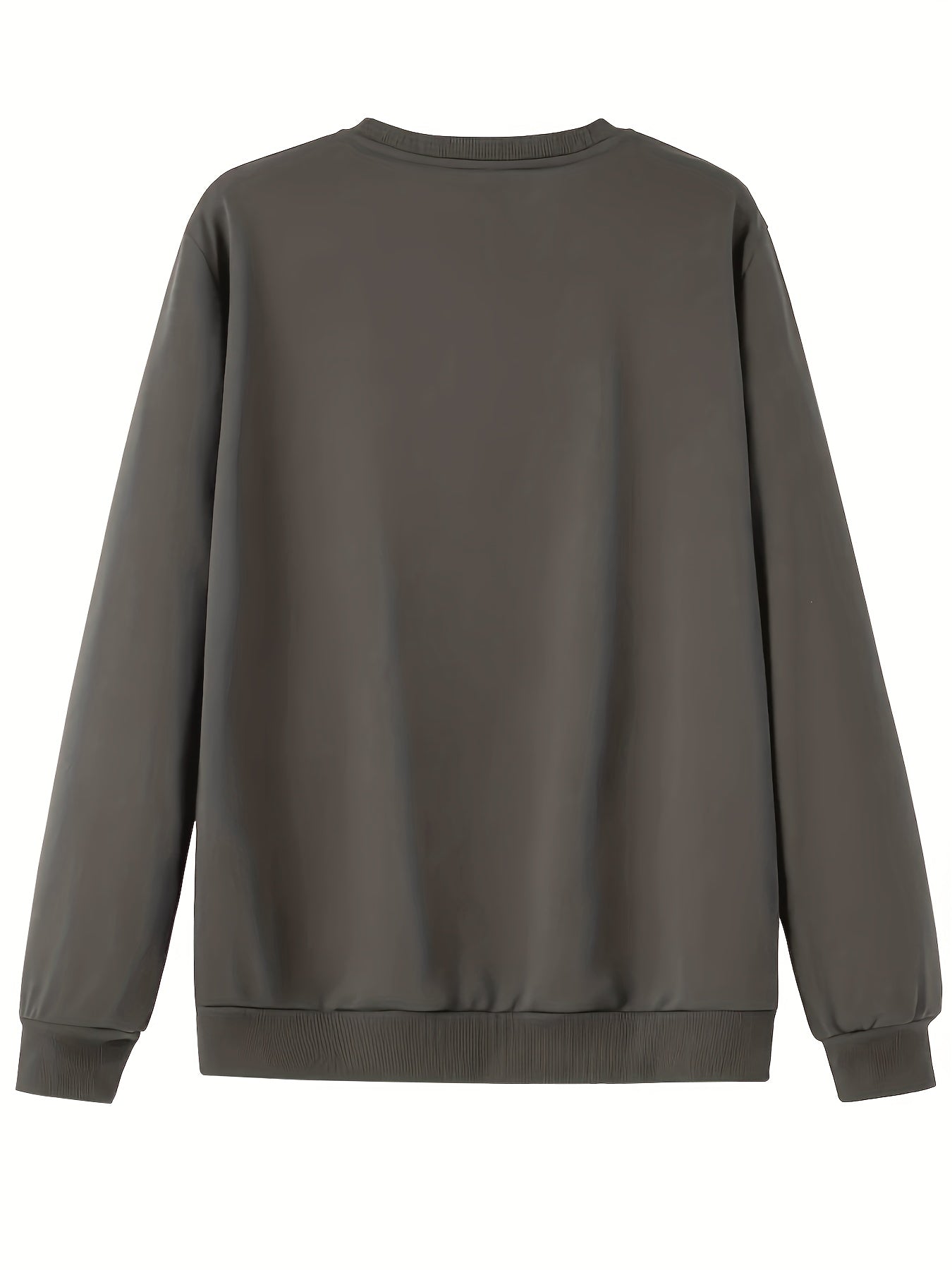 Men'S Happy New Year Sweatshirt - Light Grey with Orange Lettering - Regular Fit Crewneck Pullover for New Year'S Eve, NYE Parties & Casual Attire - Non-Permanent Celebration Sweater for Everyday & Special Occasions, New Year