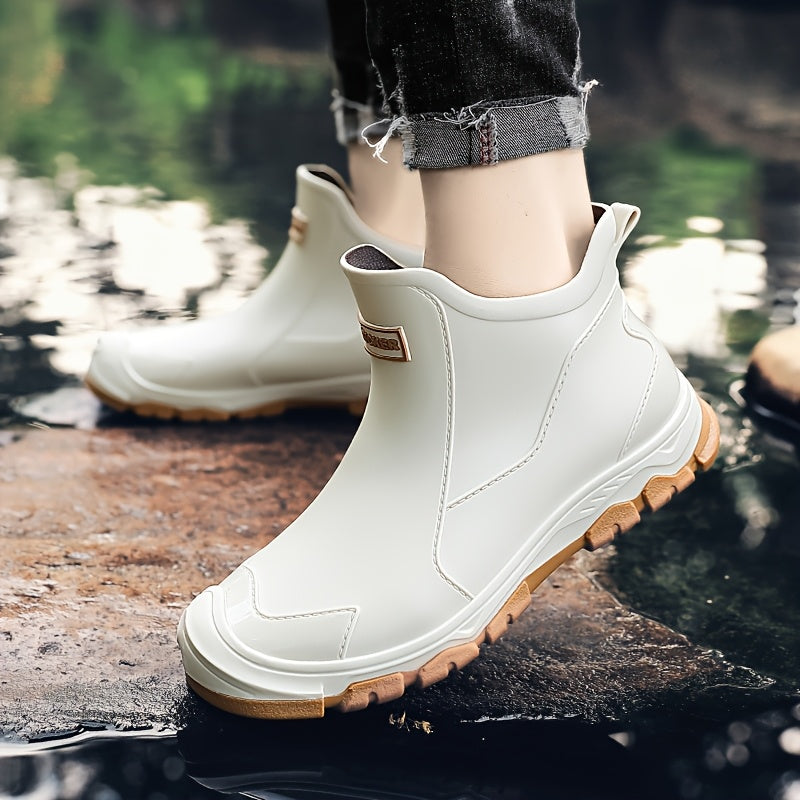 Unisex Waterproof Slip-On Shoes with Durable Non-Slip Sole