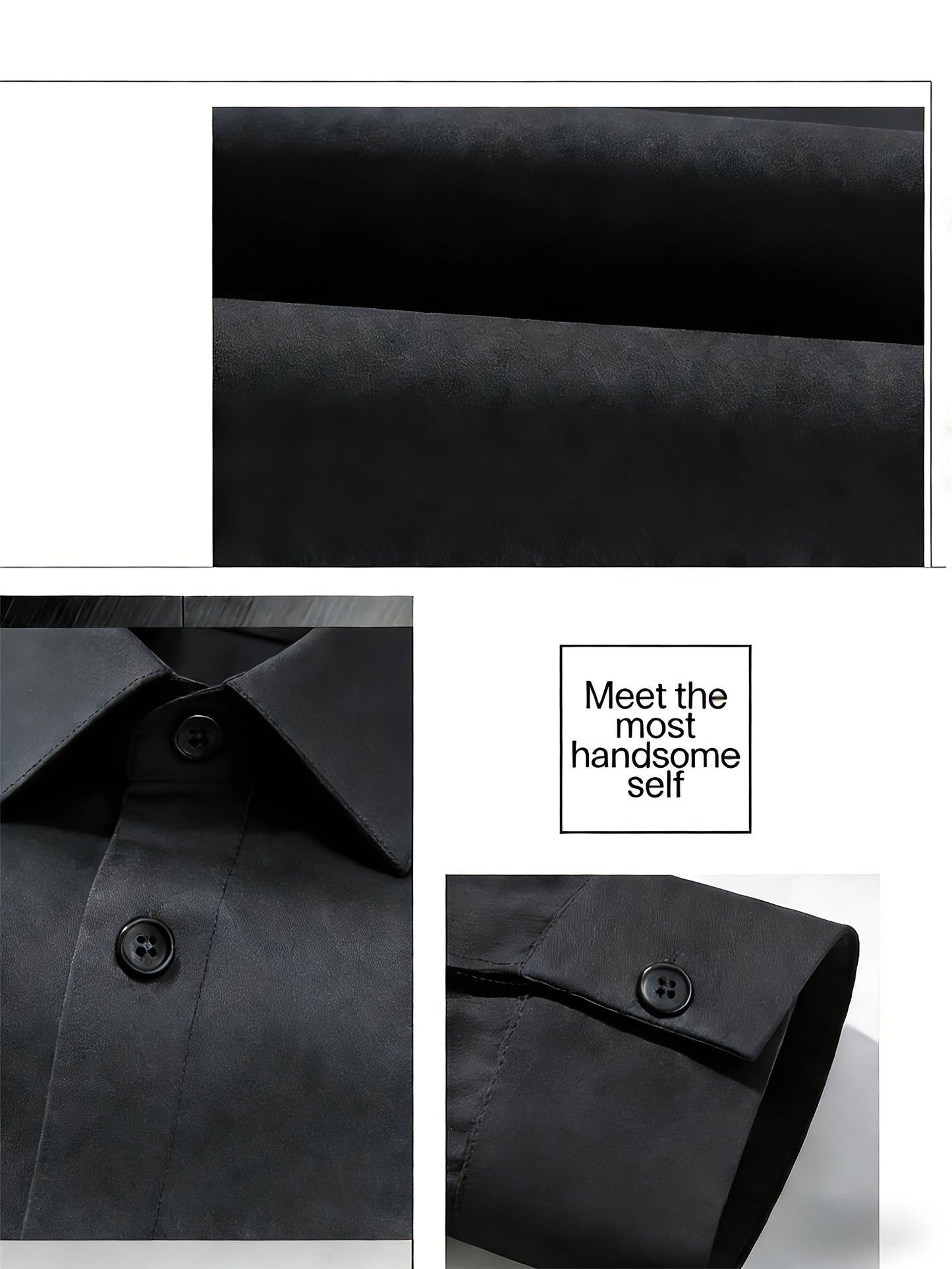 Men's Business Casual Two-Piece Suit with Lapel Shirt and Drawstring P