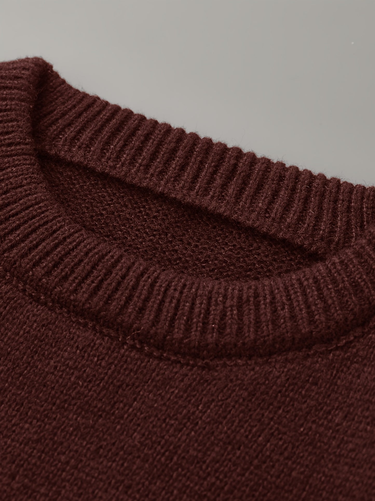 Men's Fashion Knit Sweater with Round Neck - Starry Pattern