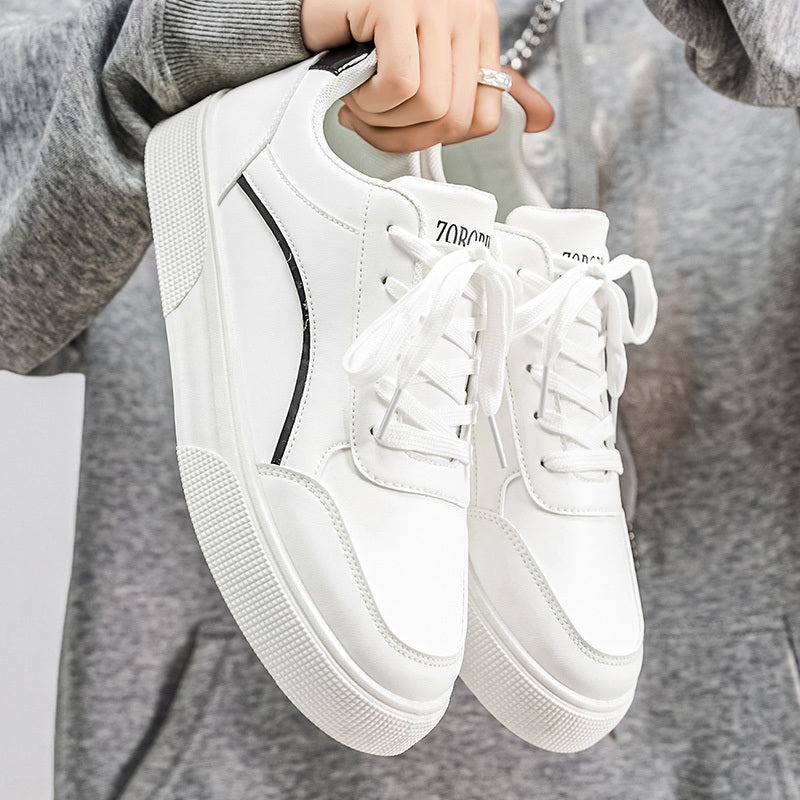 Men'S Casual Sneakers with a Easy And Versatile Thick Sole, Perfect for Daily Commuting And Comfort. Fashionable Low-Top Casual Shoes That Elevate Height, Easy to Maintain with a Upper, Trendy Footwear for Men - ayq